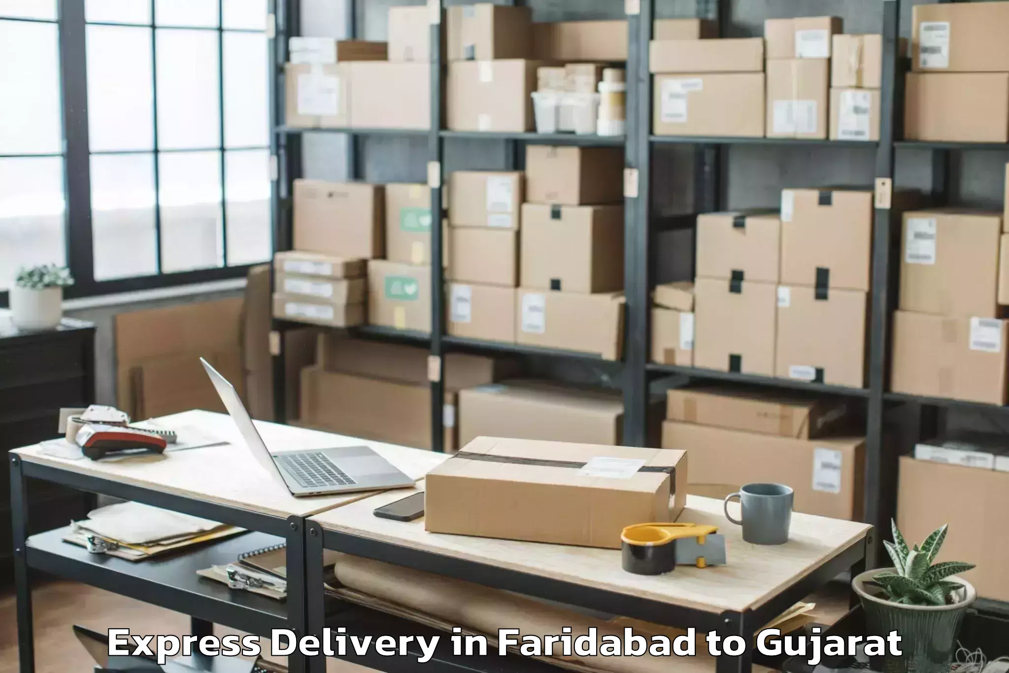 Get Faridabad to Patan Express Delivery